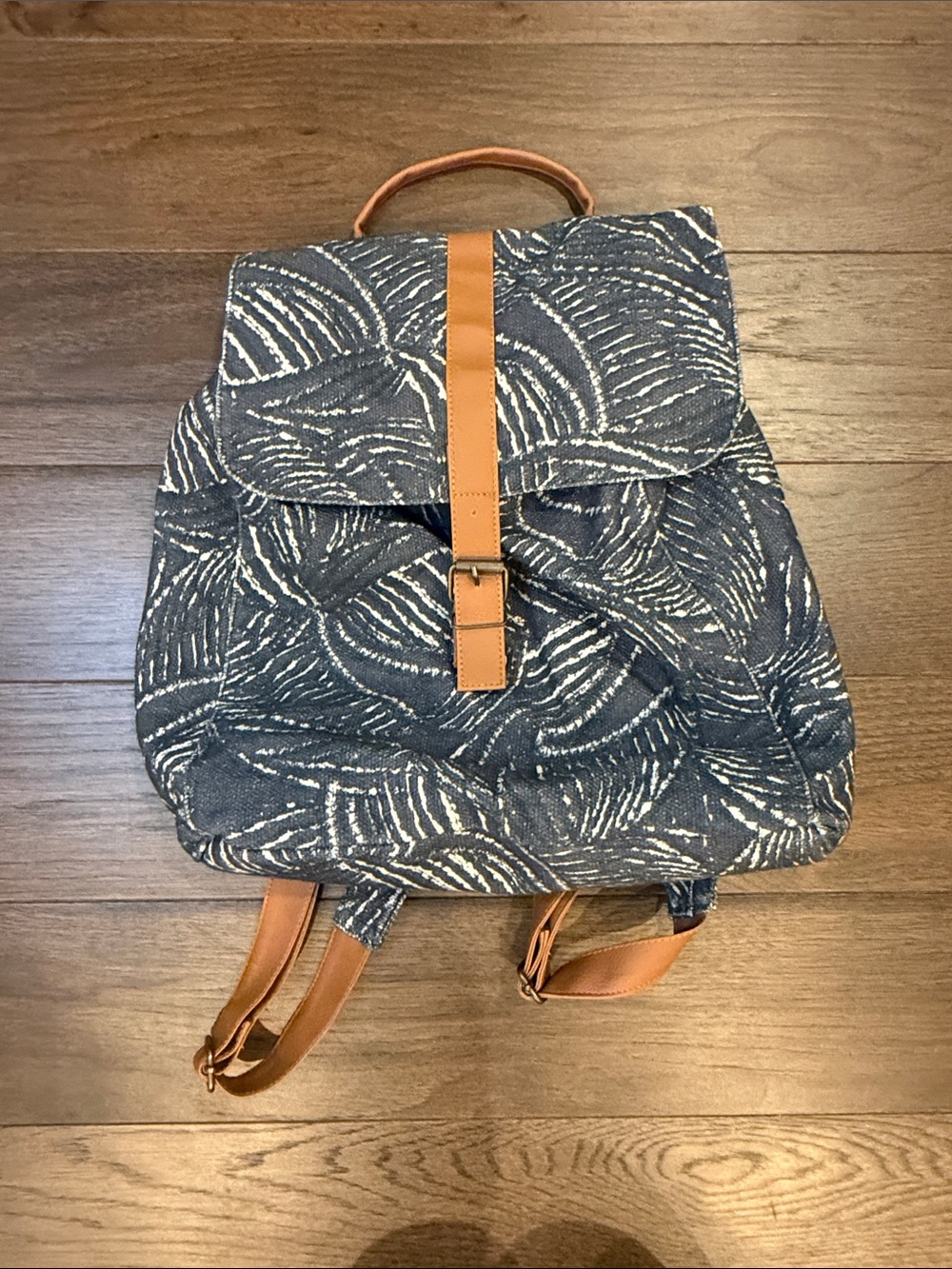 Lu And Elle The Paradise Palm Canvas Backpack - C31-067